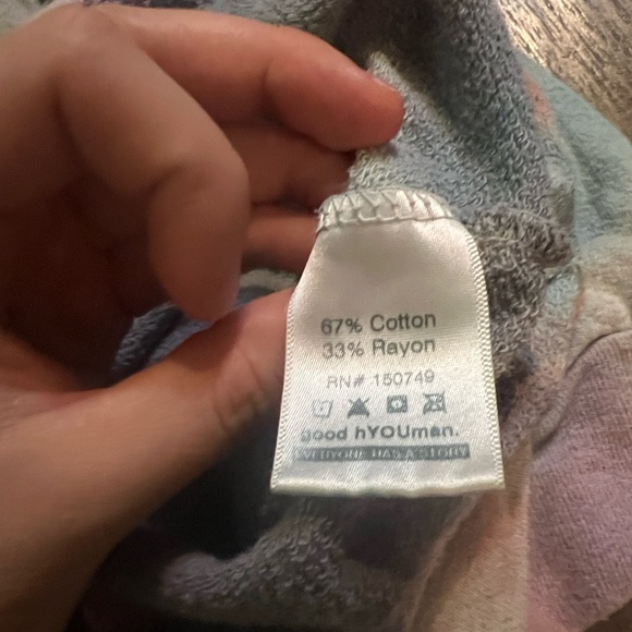 Anthropologie good hYOUman Its All Good Tie-Dye Sweatshirt S - Picture 7 of 9
